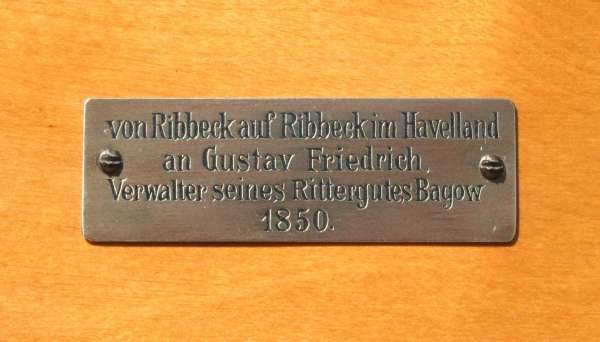 Restaurierung des Zigarrenmöbels des Freiherrn von Ribbeck zu Ribbeck